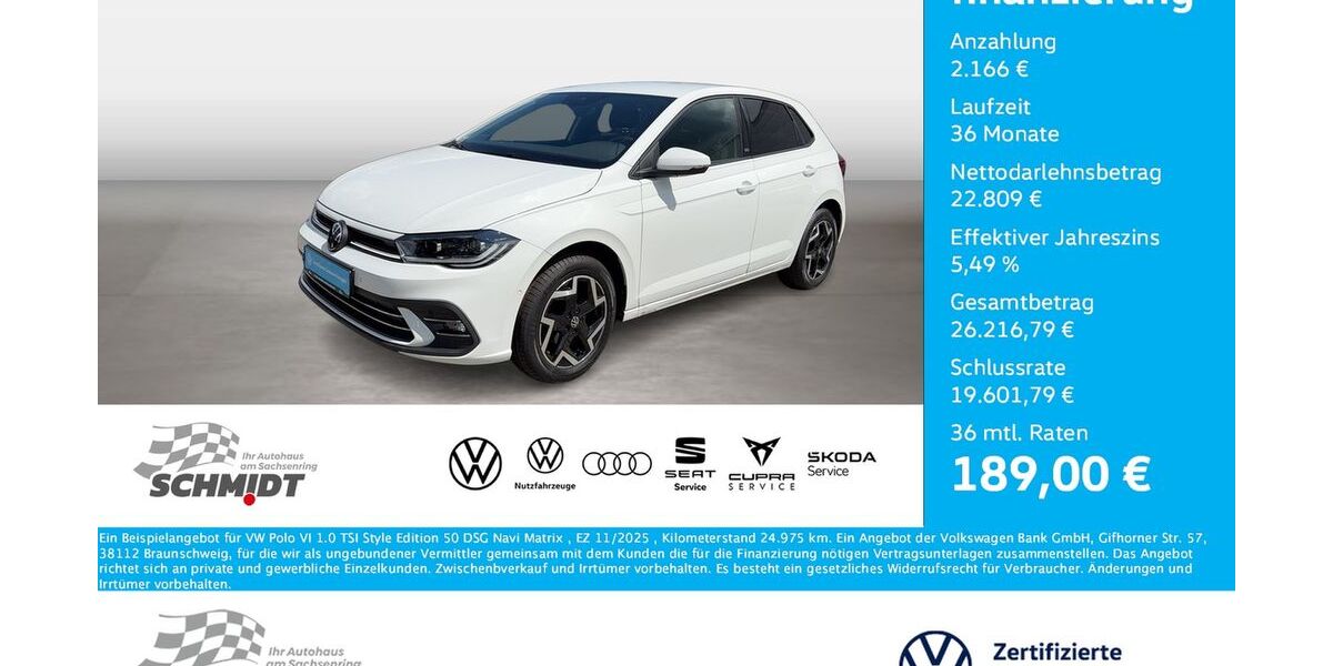 VW Polo 24.975 km 23.750 &euro; Bernsdorf 09337