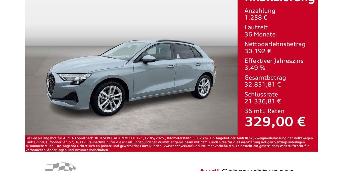 Audi A3 6.052 km 31.450 &euro; Bernsdorf 09337