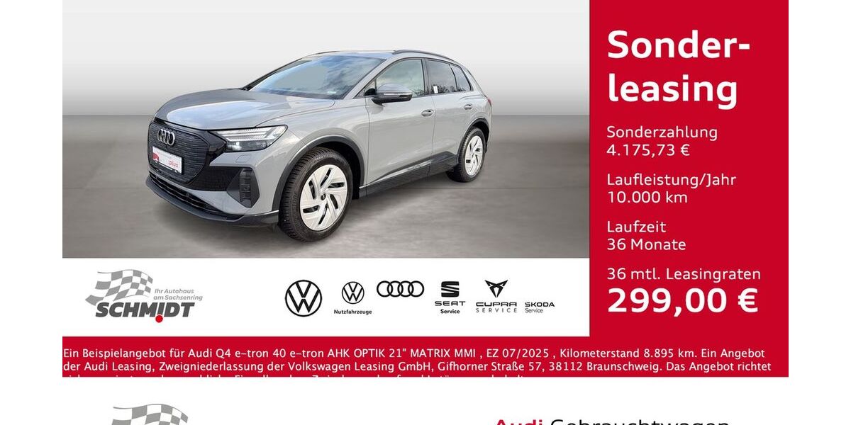 Audi Q4 e-tron 8.895 km 41.750 &euro; Bernsdorf 09337