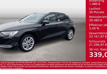 Audi A3 5.742 km 31.975 &euro; Bernsdorf 09337