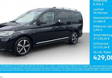 VW Caddy Maxi 8.686 km 39.975 &euro; Bernsdorf 09337