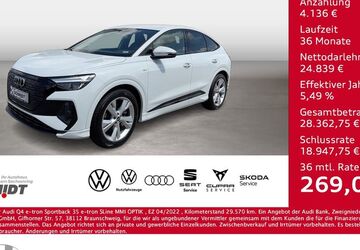 Audi Q4 e-tron 29.570 km 27.450 &euro; Bernsdorf 09337