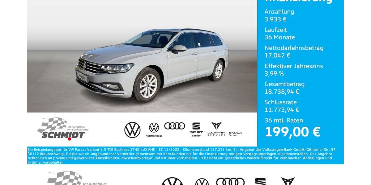 VW Passat Variant 137.213 km 18.975 &euro; Bernsdorf 09337