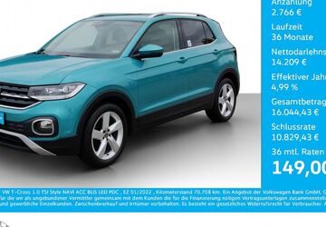 VW T-Cross 70.708 km 15.975 &euro; Bernsdorf 09337