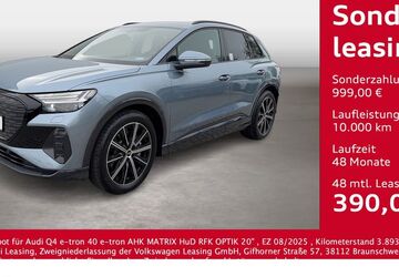 Audi Q4 e-tron 3.893 km 42.345 &euro; Bernsdorf 09337