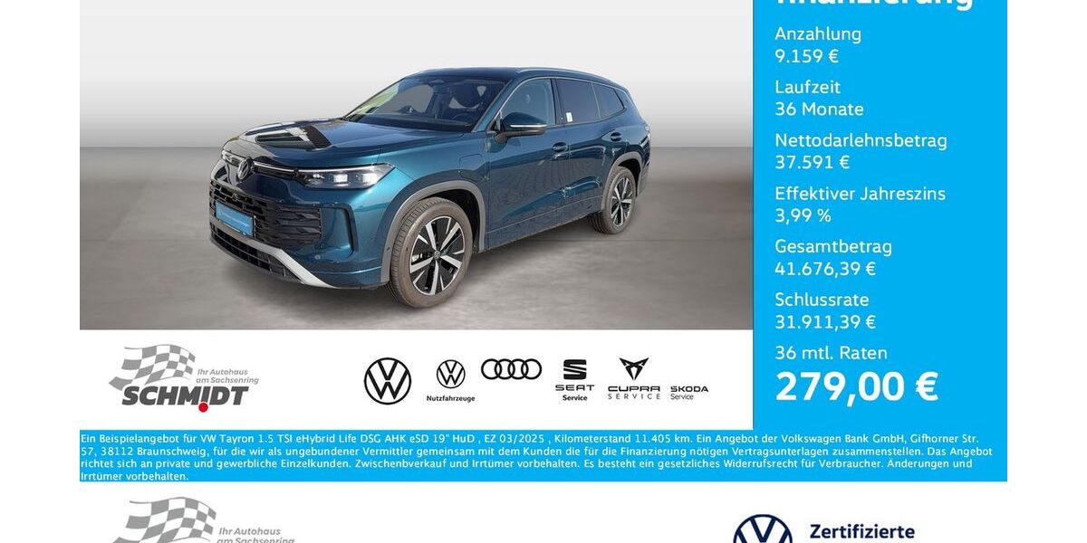 VW Tayron 11.405 km 46.750 &euro; Bernsdorf 09337