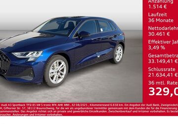 Audi A3 6.658 km 31.975 &euro; Bernsdorf 09337